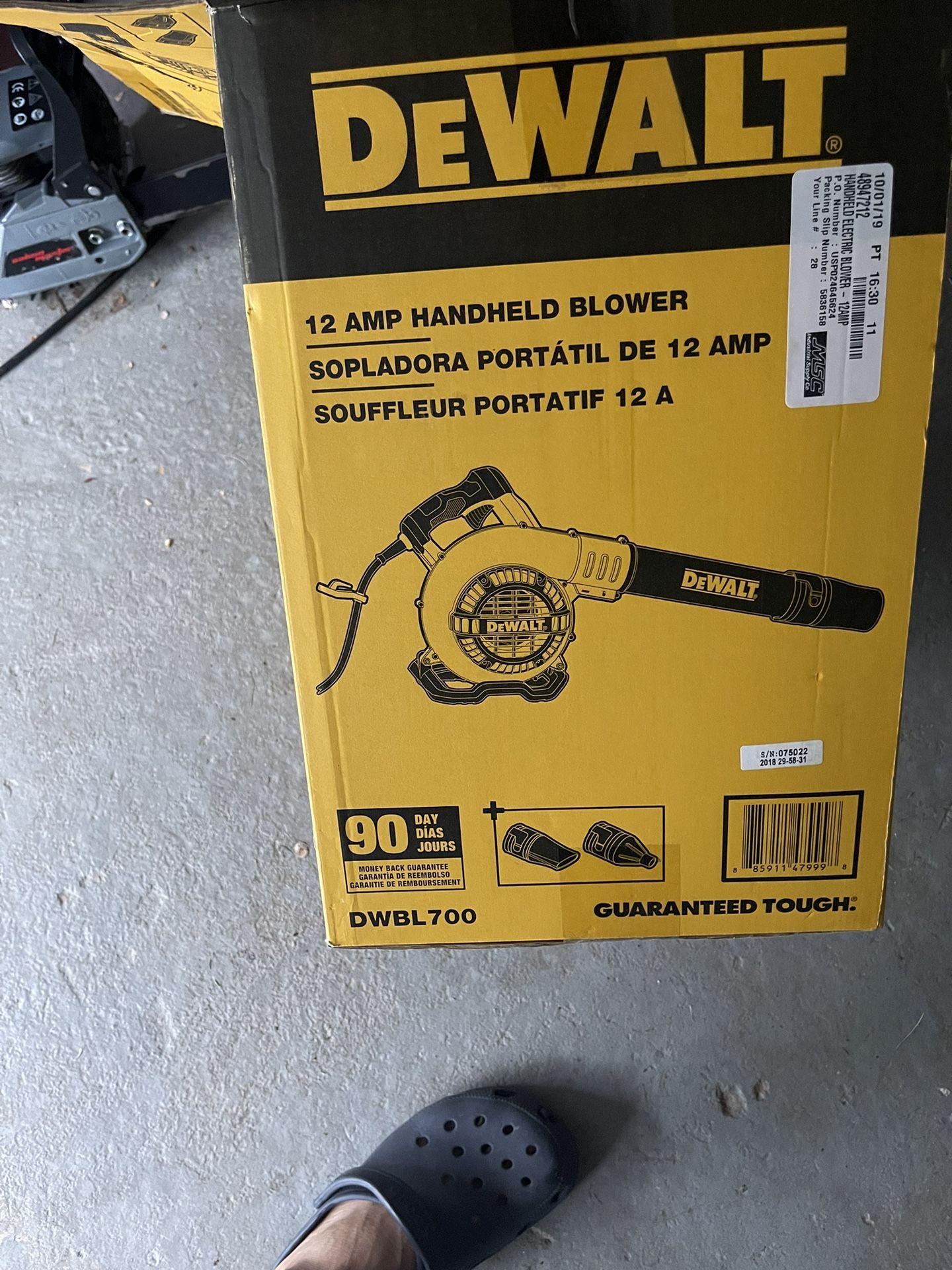 12 AMP 189 MPH 409 CFM Corded Electric Handheld Leaf Blower