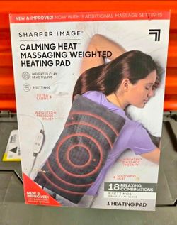 🔥Brand New Sharper Image Massaging Weighted Heating Pad!