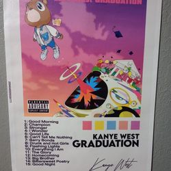 Kanye West Graduation Album Art Cover Canvas Poster Rap Hip Hop Room Aesthetic 