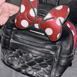 Vintage Minnie Loungefly Backpack With Wallet 