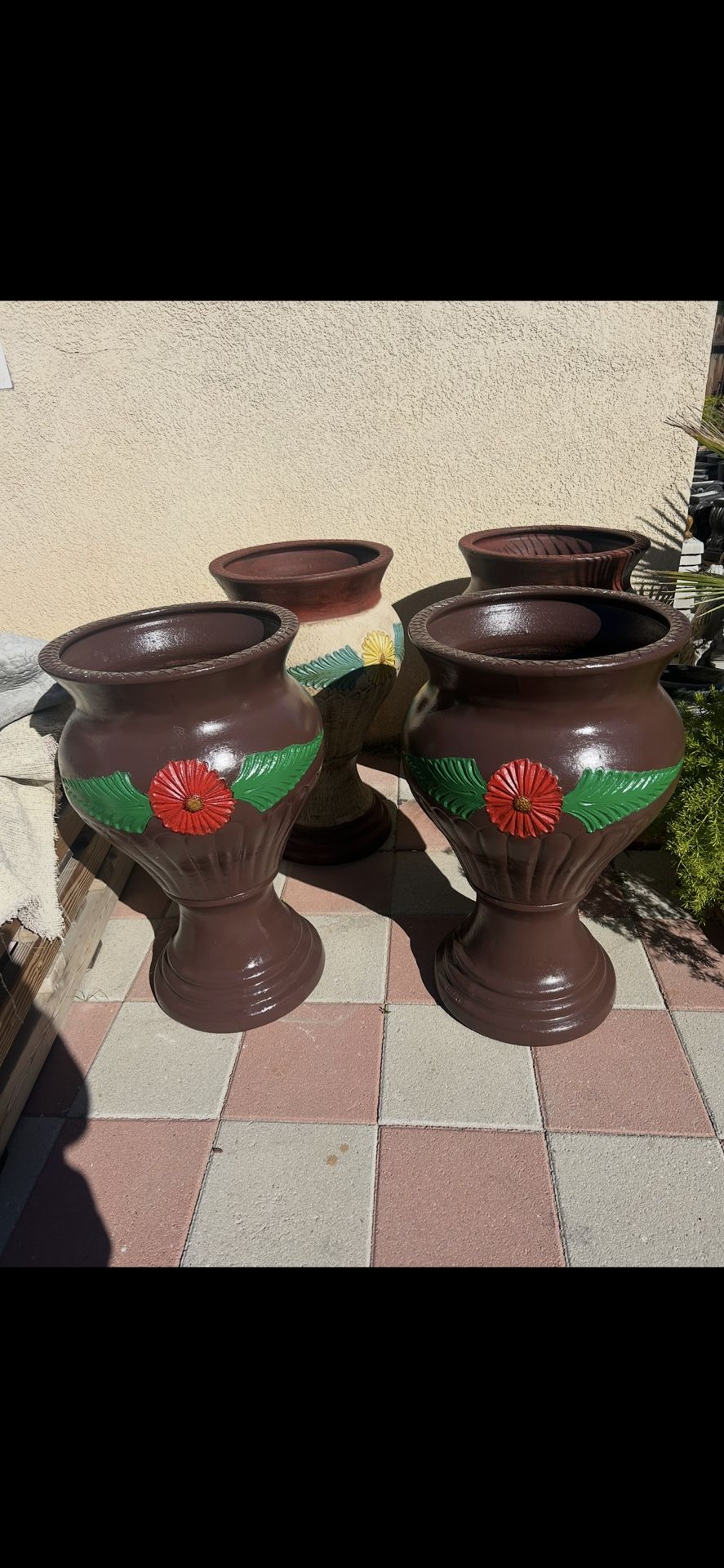 New Flower Pots Made Out Of Clay