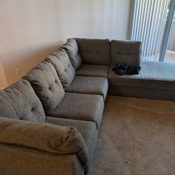 Grey L Shaped Couch 