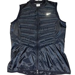 Nike Women L Black Aeroloft Vest 