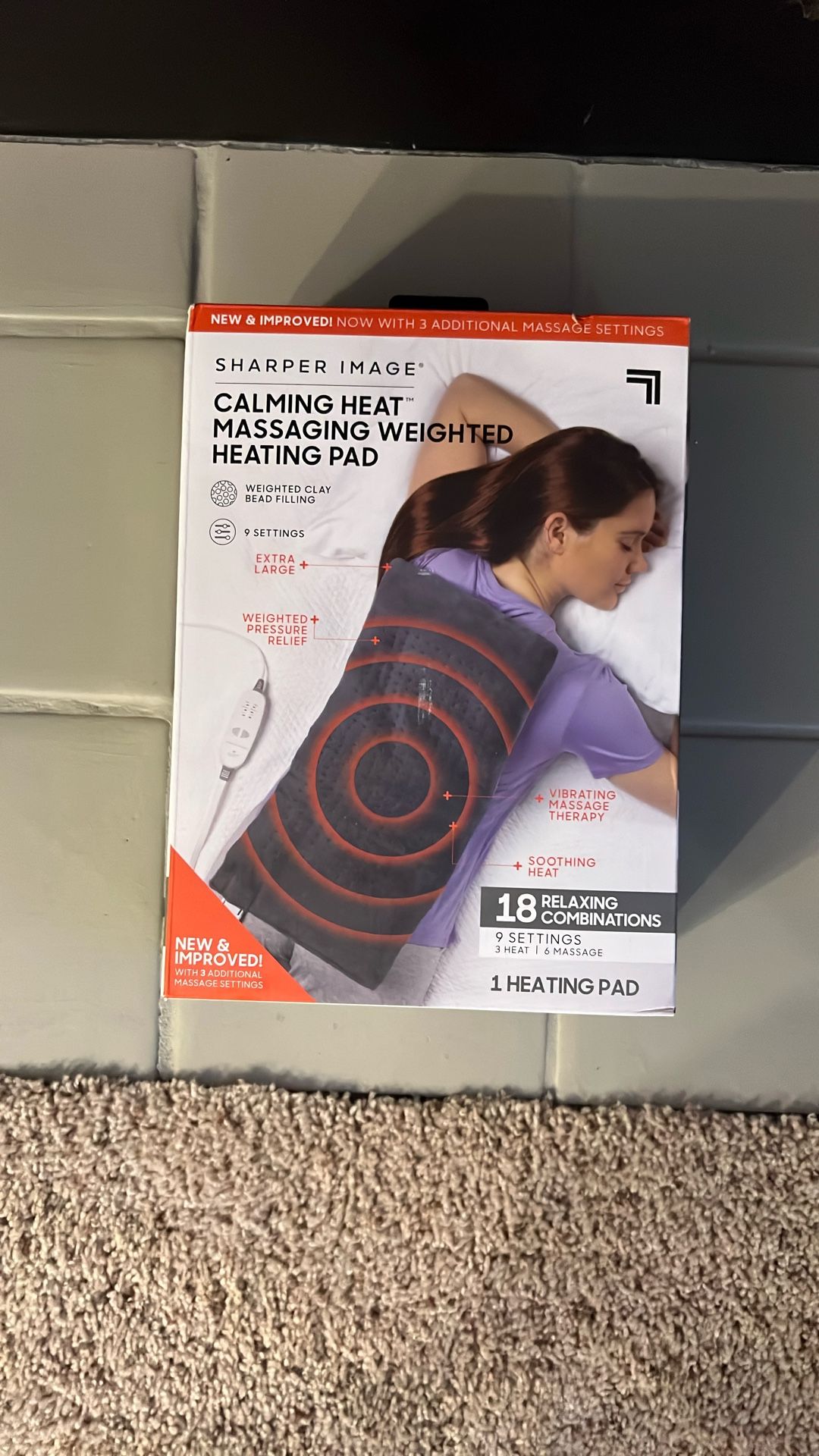 Calming Heat Massage Weighted Heating Pad