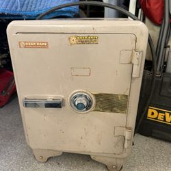 Vintage Fire-Rated Safe Heavy & Solid