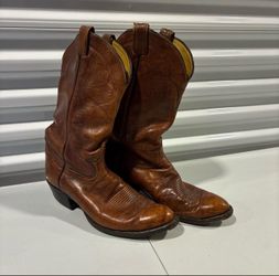 TONY LAMA Men’s Brown Leather Western Cowboy Boots Size 11
