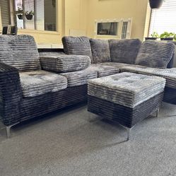 NEW SECTIONAL SOFA AND OTTOMAN WITH FREE DELIVERY