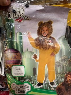 Toddlers lion wizard of Oz Halloween costume