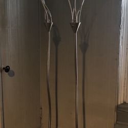 Modern Floor Lighting Both For $60 Flex Arms Stainless Steel