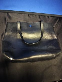 botkier New York Black Leather Tote Bag 