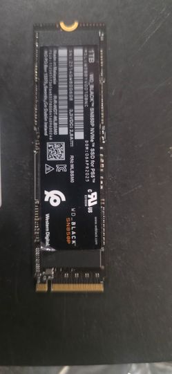 WD Black SN850P 1TB NVMe SSD for PS5