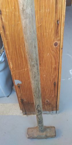 A,SLEDGE HAMMER EITHER 10 OR 8LB.