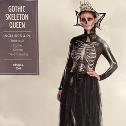 NEW GOTHIC SKELETON QUEEN COSTUME