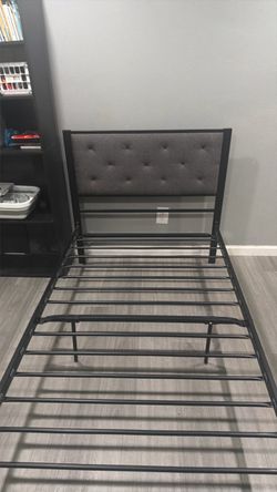 Twin metal bed