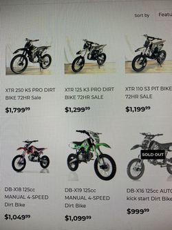 250cc  Dirt Bikes On Sale At Turbopowersports Com  Thumbnail