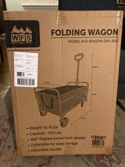 NEW Folding Wagon Collapsible Utility Cart 150 lb Capacity Beach Camping Sports