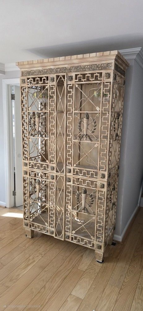 Antique French Iron Cabinet