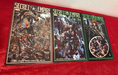 Marvel Comics Secret Empire Comic Book Lot Issues #3 #6 #7 Captain America Thor