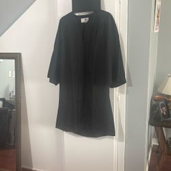 Black Graduation Cap And Gown For a 6 Th Grader