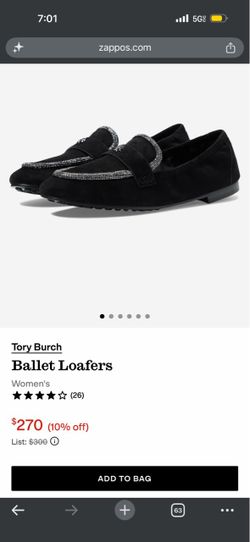 6 1/2 Tory Burch  bling fancy loafers