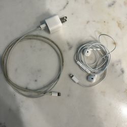 iPhone Charger And Headphones