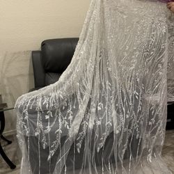 Beaded Wedding Veil