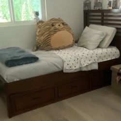 Twin Bed With Slide Away Bed 