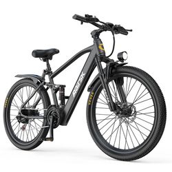 Electric Mountain Bike – NEW IN BOX – 25 MPH – 35 Mile Range – Dual Suspension