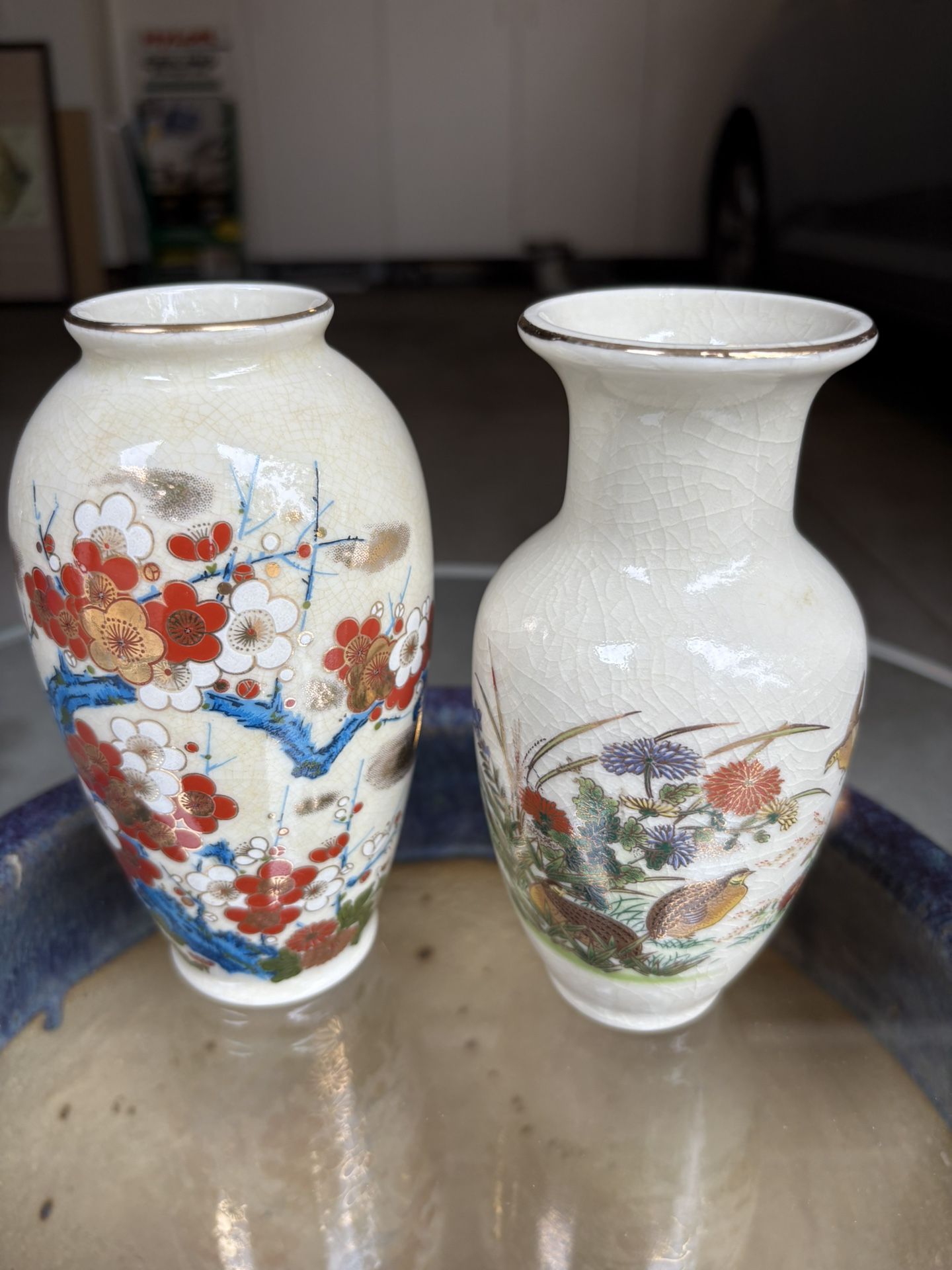 2 Vintage Japanese Vases