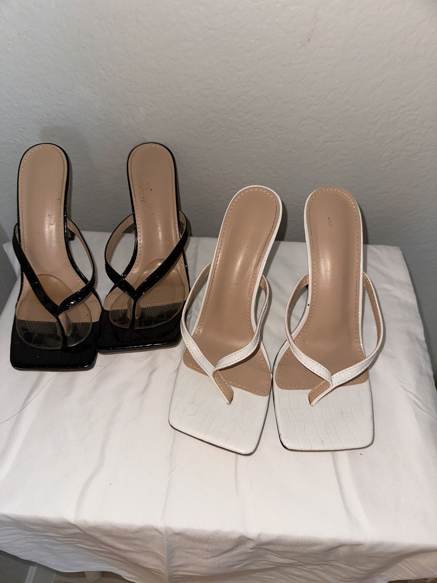 Squared Toe Heels 