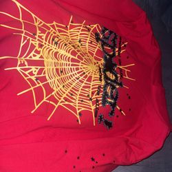 Red spider hoodie large 