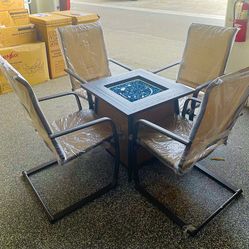 NEW IN BOX – Fire Pit Patio Set – ONLY $440