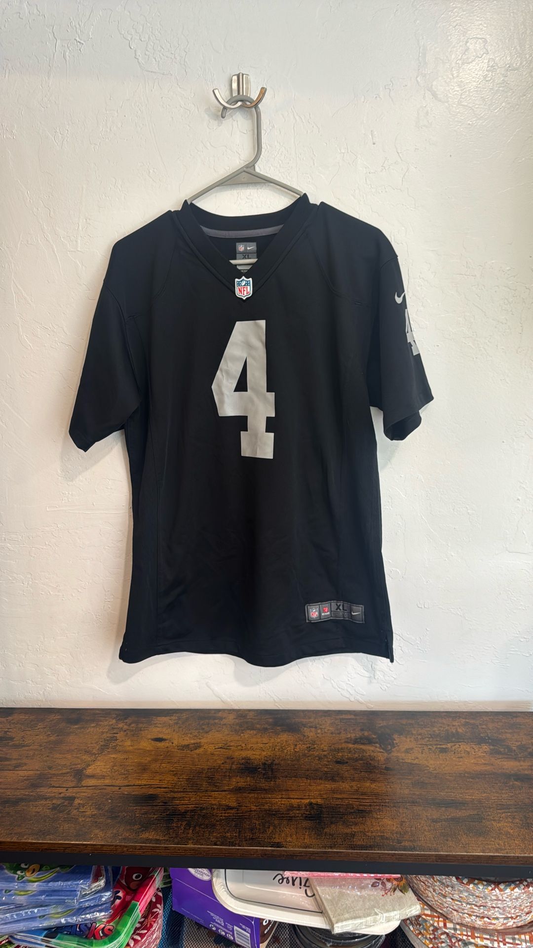 NFL Raiders Jersey #4 Size XL