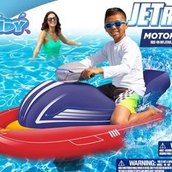 Poolcandy Jet Runner 2.0-12V Motorized Inflatable Ride-On Watercraft Pool Float New Factory Sealed $99