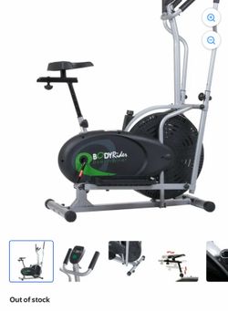 Body Rider BRD2000 2 in1 Elliptical Trainer Stationary Exercise Bike