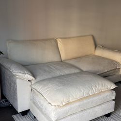Loveseat Sofa With ottoman 