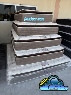 Serenity cal king mattress and Boxspring Pillowtop Colchon y tambor nuevo new