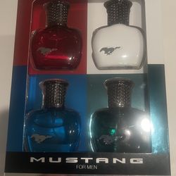 Mustang Spray For Men 4 Pieces Gift Set For Holiday Gifts 