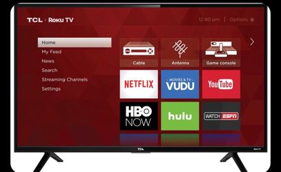 Tcl 42 inch tv and chair