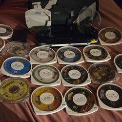 Psp Console With Accessories And Games