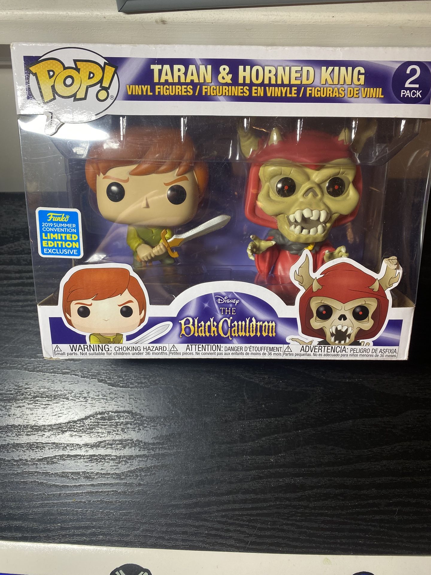 FUNKO POP-The Black Cauldron Taran & Horned King - Disney
