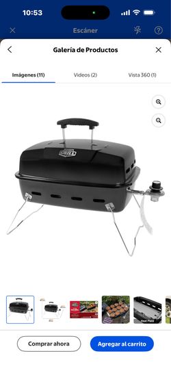 Expert Grill 17.5 Inch 1 Burner Black Propane Gas Portable Grill with Removable Lid