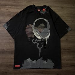 Men’s Black Kallusive Headphones Graphic Tee