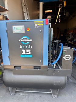 Screw drive 15hp compressor low hours