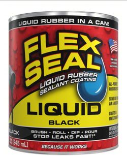 Local pickup 2 Brand New Flex Seal LFSBLKR16 Rubberized Coating, Black