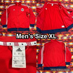 2015 Adidas Chivas Del Guadalajara Full Zip Soccer Red Track Jacket Mens Size XL