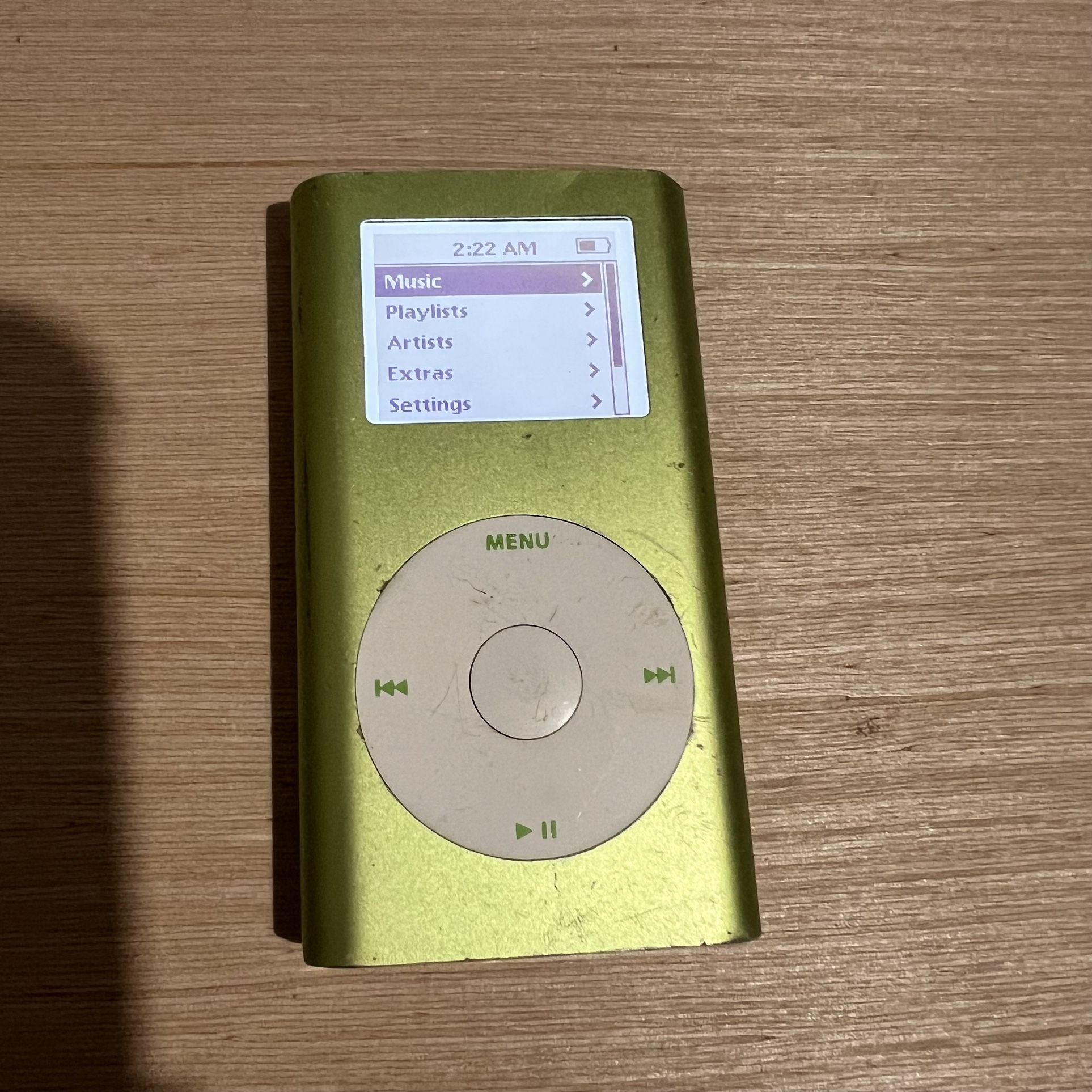 Apple iPod Mini 1st Generation Teal Green Model A1051-4 GB Preowned Tested Good!