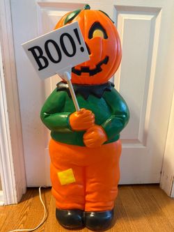 Union 30” Pumpkin Scarecrow Goblin Blow Mold (Halloween Blow Molds)