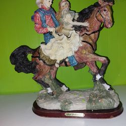 Western Cowboy HorseRider  Figurine

