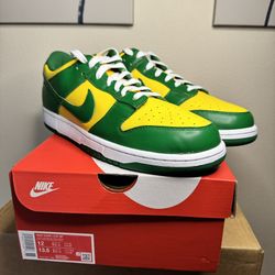 Men’s Nike Dunk Low Size 12 New Brazil 